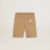 Pantalones cortos de algodón beige para niño Pantalones cortos de algodón beige para niño
