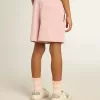 Pantalones cortos para niña en rosa con estrella blanca