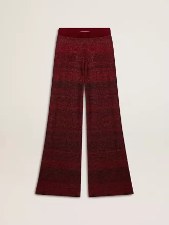 Pantalones de algodón con rayas irregulares