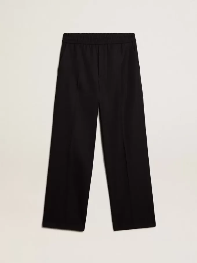 Pantalones de chándal para hombre de lana azul oscuro Pantalones de chándal para hombre de lana azul oscuro