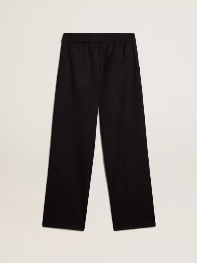 Pantalones de chándal para hombre de lana azul oscuro Pantalones de chándal para hombre de lana azul oscuro