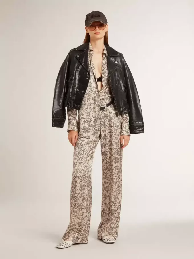 Pantalones de chándal para mujer con estampado floral