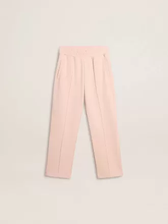 Pantalones de chándal rosas con estampado para niña