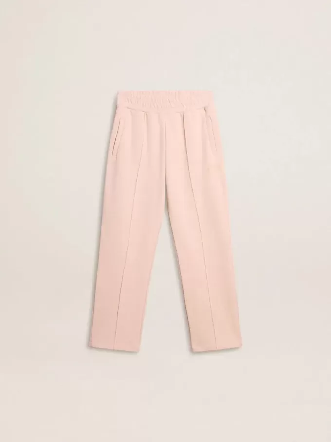 Pantalones de chándal rosas con estampado para niña