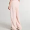 Pantalones de chándal rosas con estampado para niña