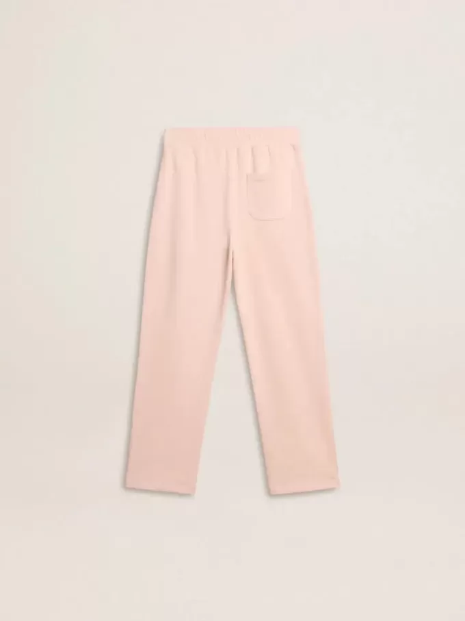 Pantalones de chándal rosas con estampado para niña