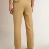 Pantalones de gabardina de lana para hombre en color arena