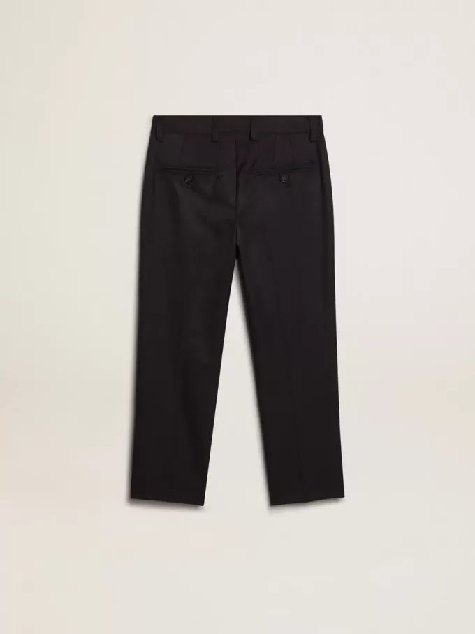 Pantalones de niño de lana azul oscuro