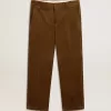 Pantalones de pana verde oliva oscuro para hombre Pantalones de pana verde oliva oscuro para hombre