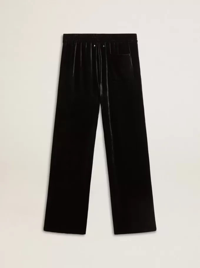 Pantalones de terciopelo negro para hombre Pantalones de terciopelo negro para hombre