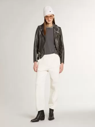 Pantalones joggers blancos