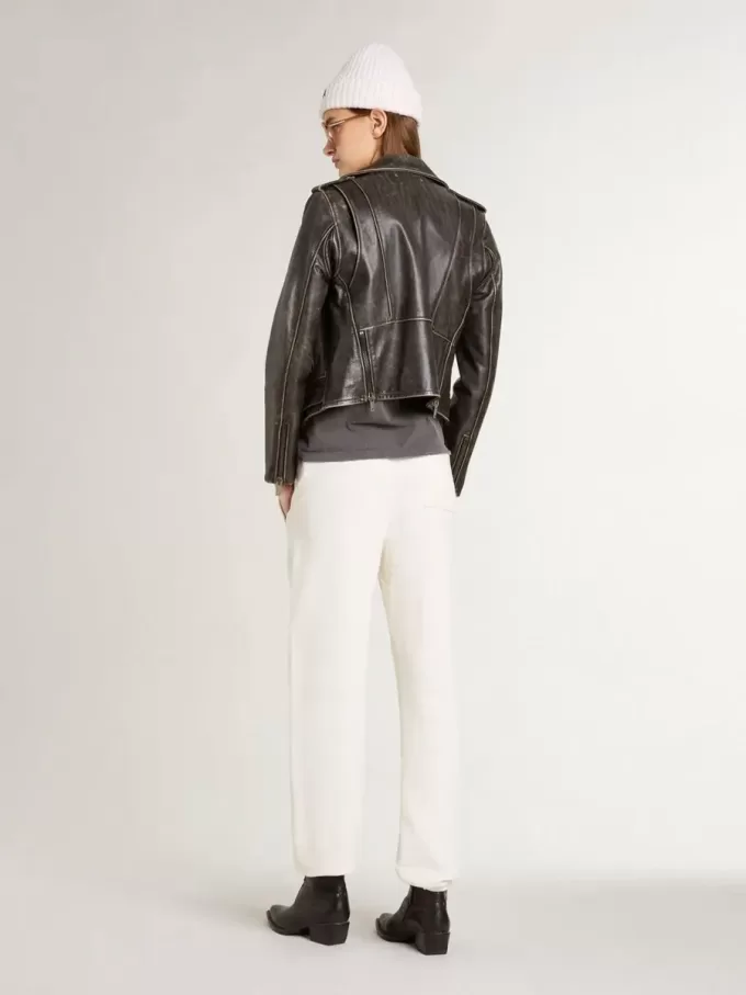 Pantalones joggers blancos