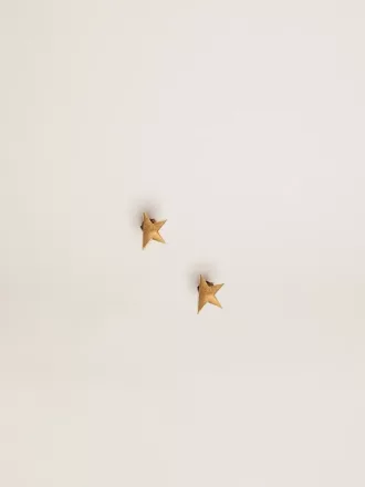 Pendientes de botón para mujer en color oro antiguo