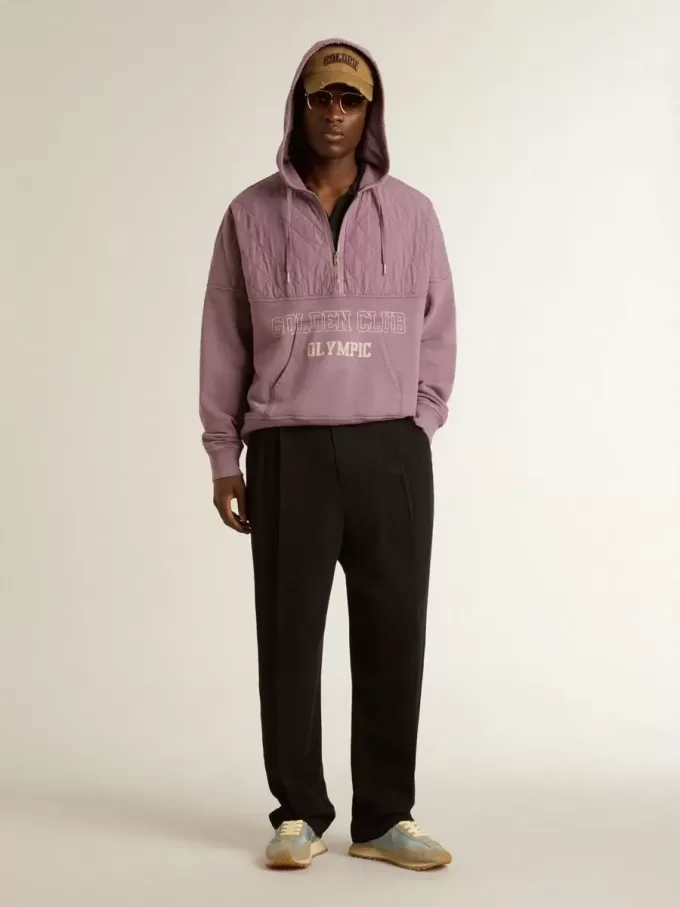 Polo de jersey verde militar para hombre con bordado