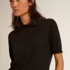 Polo de mujer en lana merino negra