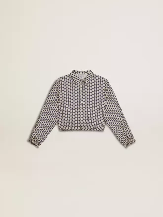 Polo para niña con estampado geométrico