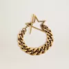 Pulsera con cadena decreciente en oro antiguo y cierre en forma de estrella
