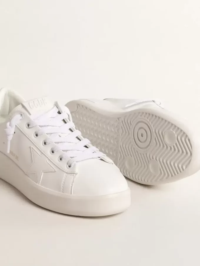 Purestar bio para mujer con lengüeta del talón en piel metalizada bronce