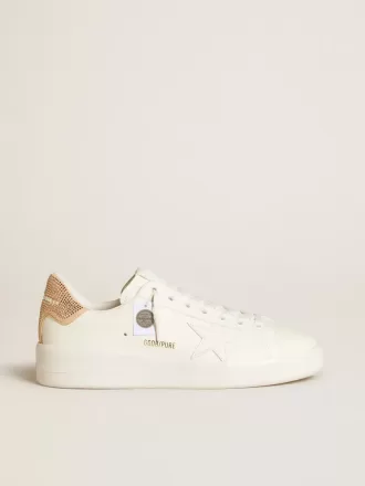 Purestar con estrella de piel y lengüeta de ante con cristales Swarovski