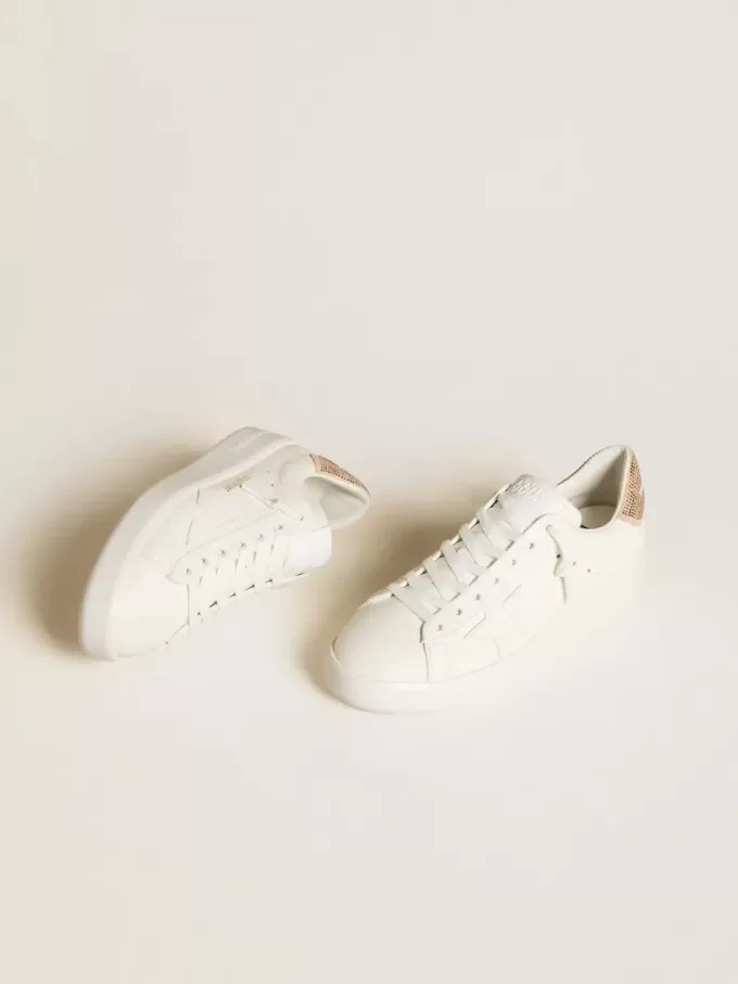 Purestar con estrella de piel y lengüeta de ante con cristales Swarovski Purestar con estrella de piel y lengüeta de ante con cristales Swarovski