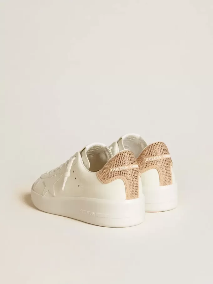 Purestar con estrella de piel y lengüeta de ante con cristales Swarovski Purestar con estrella de piel y lengüeta de ante con cristales Swarovski