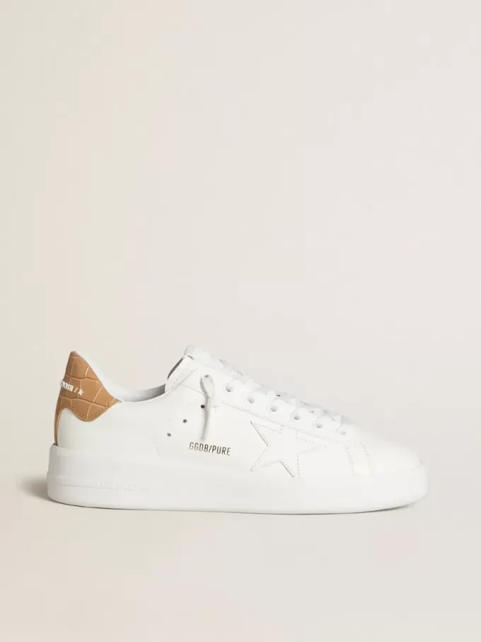 Purestar para mujer con estrella de piel y lengüeta del talón de piel con estampado de cocodrilo Purestar para mujer con estrella de piel y lengüeta del talón de piel con estampado de cocodrilo