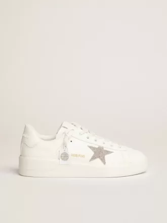 Purestar para mujer en piel blanca con estrella de cristal Swarovski plateado