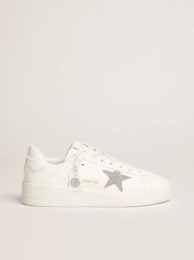 Purestar para mujer en piel blanca con estrella de cristal Swarovski plateado
