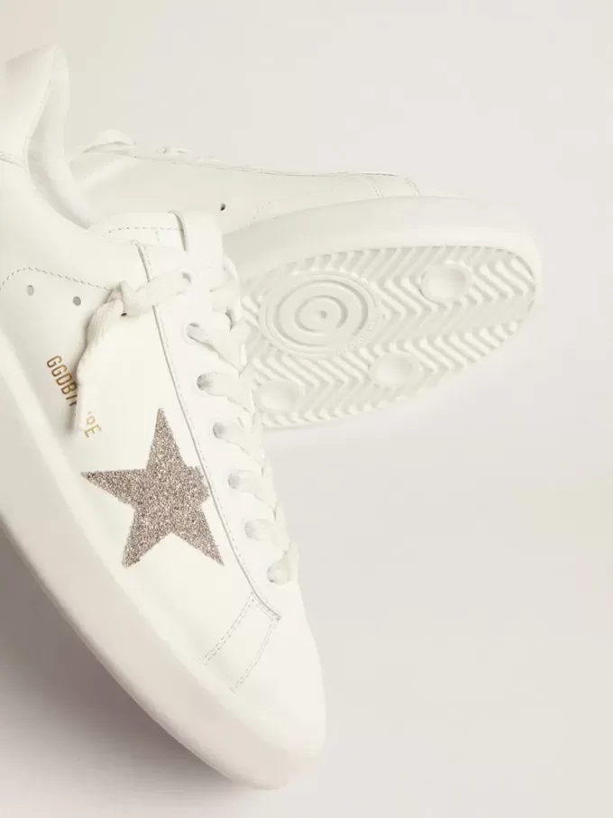 Purestar para mujer en piel blanca con estrella de cristal Swarovski plateado