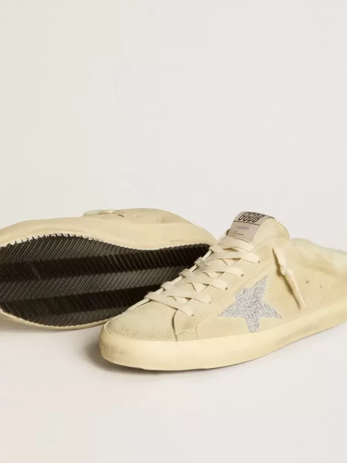Sabots Super-Star con estrella de cristal Swarovski y forro de piel de oveja