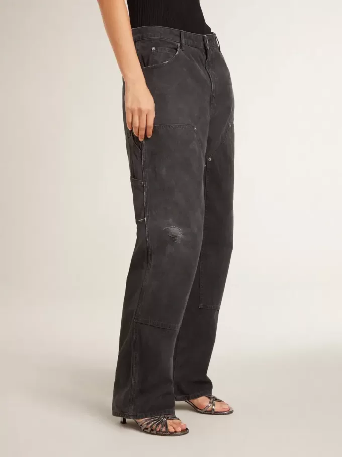 Sandalias Nico con tacón bajo en piel gris metalizada Sandalias Nico con tacón bajo en piel gris metalizada