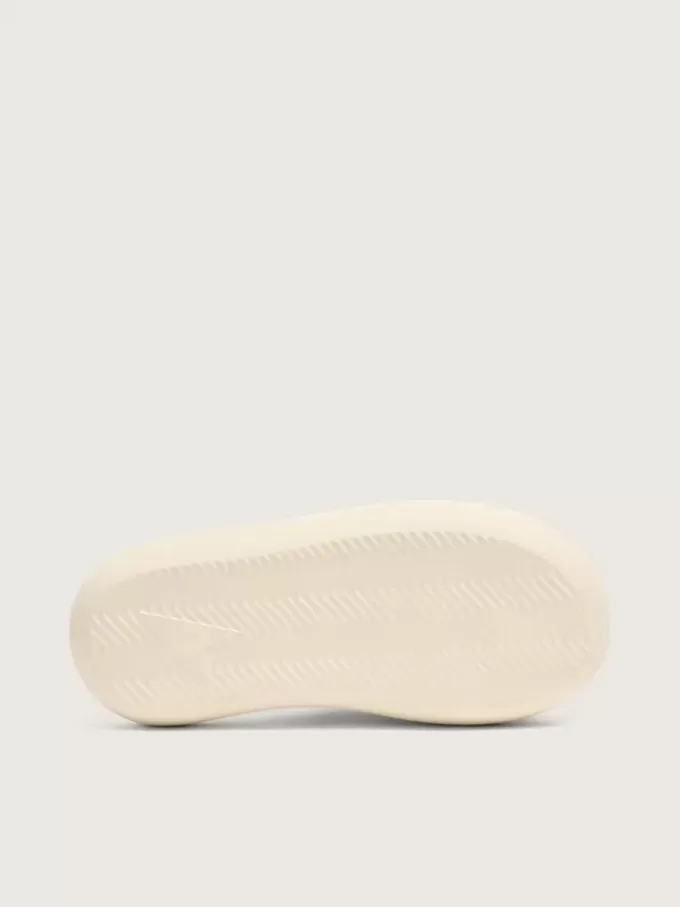 Sandalias sin talón Space-Star para mujer en piel blanca