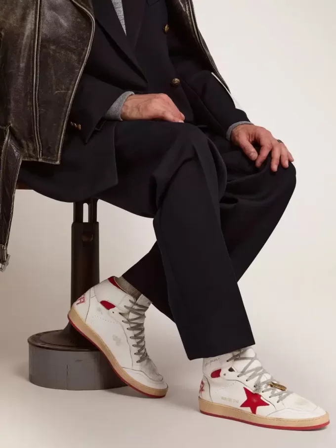 Sky-Star para hombre con firma en el tobillo e inserciones rojas Sky-Star para hombre con firma en el tobillo e inserciones rojas