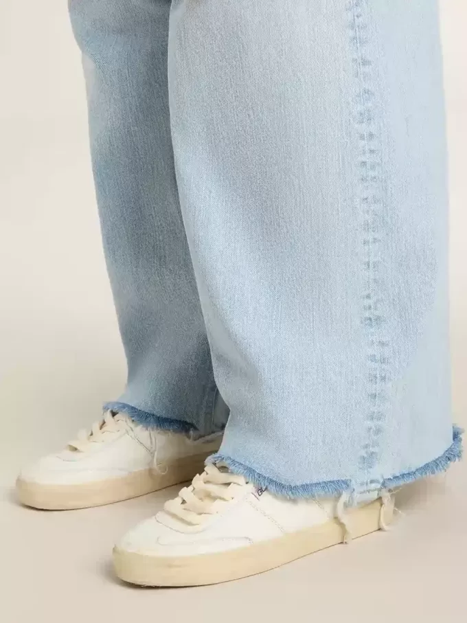 Soul Star en napa blanca con lengüeta del talón en piel plateada metalizada Soul Star en napa blanca con lengüeta del talón en piel plateada metalizada