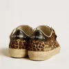 Soul Star en piel de potro con estampado de leopardo, con lengüeta e inserciones en el talón de piel napa negra Soul Star en piel de potro con estampado de leopardo, con lengüeta e inserciones en el talón de piel napa negra