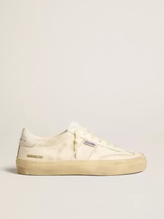 Soul Star en piel napa blanca con estrella de piel blanca