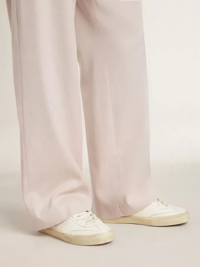 Soul Star en piel napa blanca con estrella de piel blanca