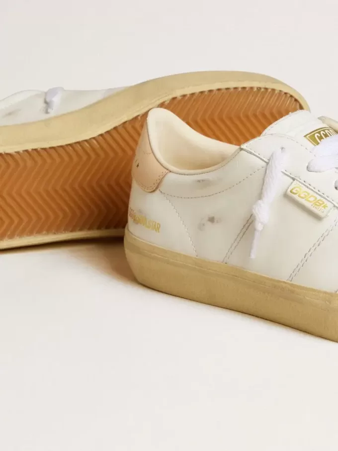 Soul Star para mujer en piel blanca con lengüeta del talón en piel rosa