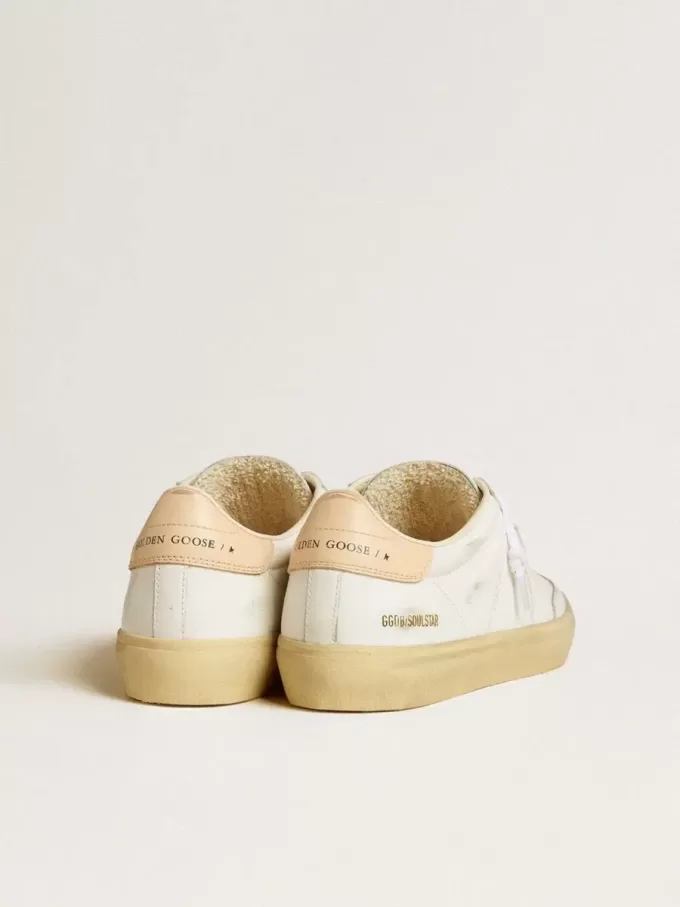 Soul Star para mujer en piel blanca con lengüeta del talón en piel rosa