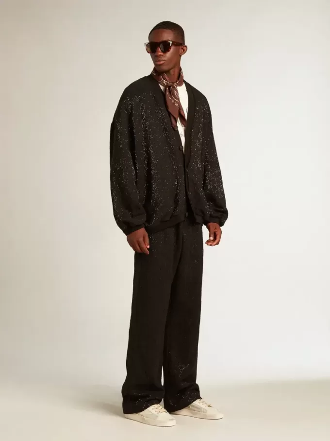 Stardan en piel napa blanca con estrella de piel color crema