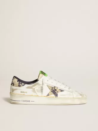 Stardan LAB para hombre en piel blanca con estrella de camuflaje y lengüeta en el talón