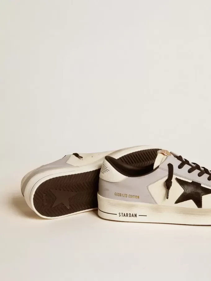 Stardan LTD para hombre en napa y piel con estrella de ante y lengüeta de piel en el talón