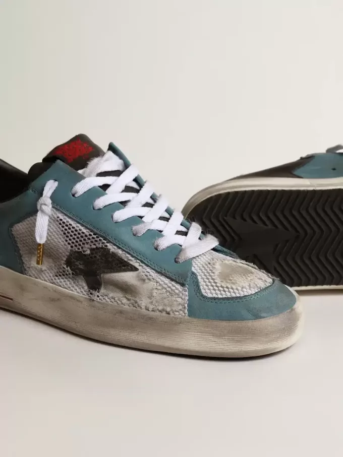 Stardan para hombre con malla desgastada y parte superior en color petróleo