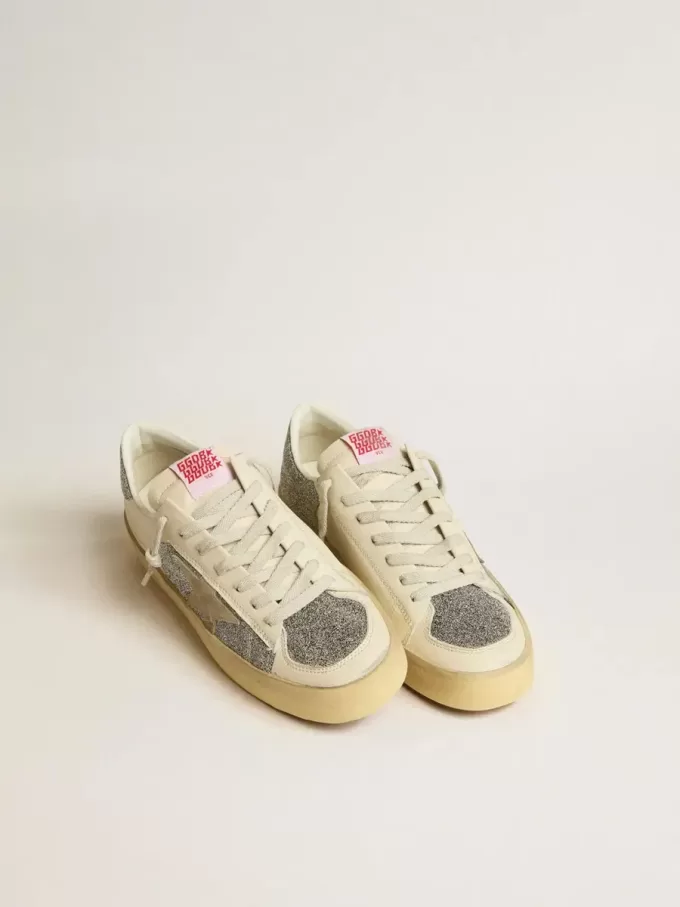 Stardan para hombre en ante con estrella de arena e inserciones de cristal Swarovski