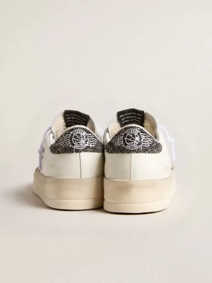 Stardan para mujer con estrella dorada y talón con purpurina Stardan para mujer con estrella dorada y talón con purpurina