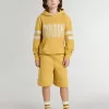 Sudadera amarilla para niños con estampado vintage Sudadera amarilla para niños con estampado vintage