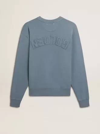 Sudadera azul celeste con logotipo invertido en la espalda – Jersey Capsule