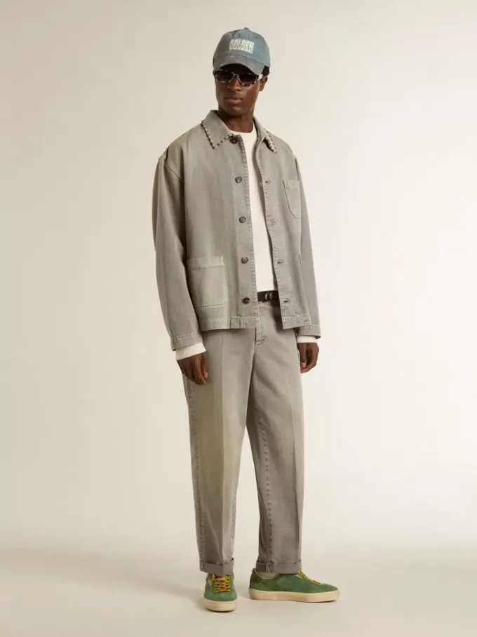 Sudadera blanca de algodón para hombre con estampado en la espalda