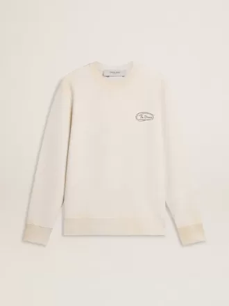 Sudadera de mujer en blanco desgastado con estampado