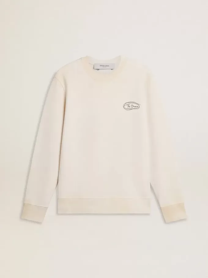 Sudadera de mujer en blanco desgastado con estampado